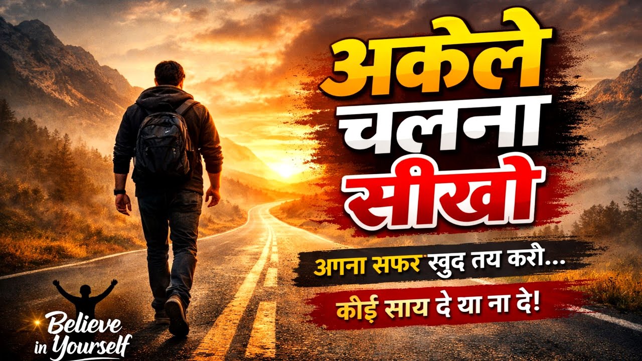 अकेले चलना सीखो – Strong Mindset Motivation Video #youtubemotivation 
