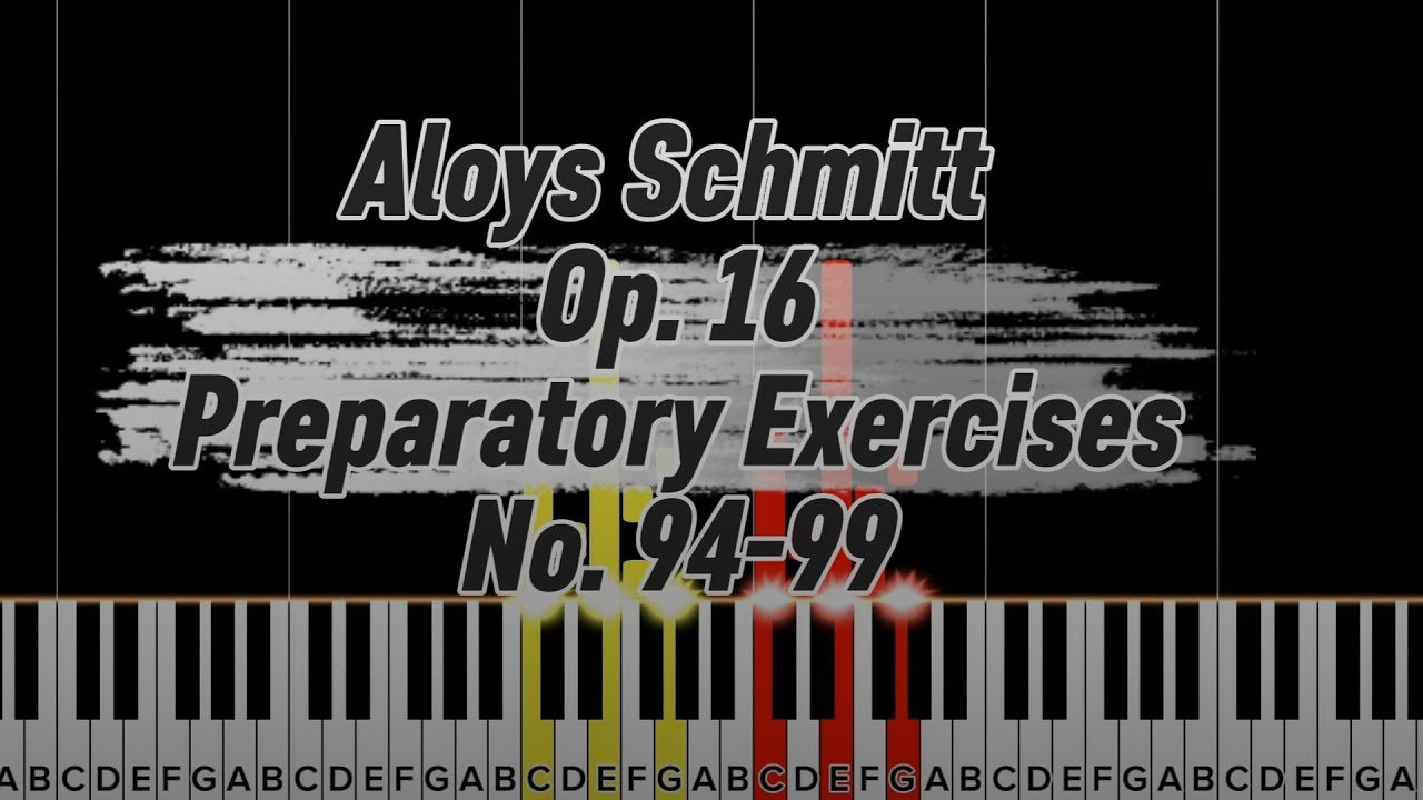 Aloys Schmitt Op.16 Preparatory Exercises No.94-99 ||Tutorial