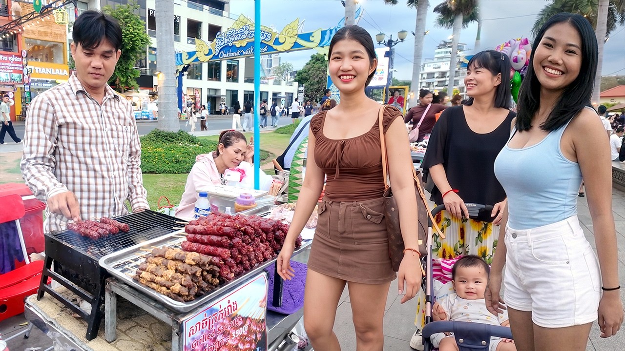 Best CAMBODIAN Street Food 2026 - Walking Tour in Countryside Market & Phnom Penh City Food Market