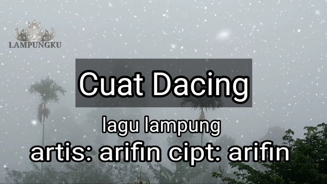 Cuat dacin || lirik lagu lampung || cipt: arifin artis: arifin