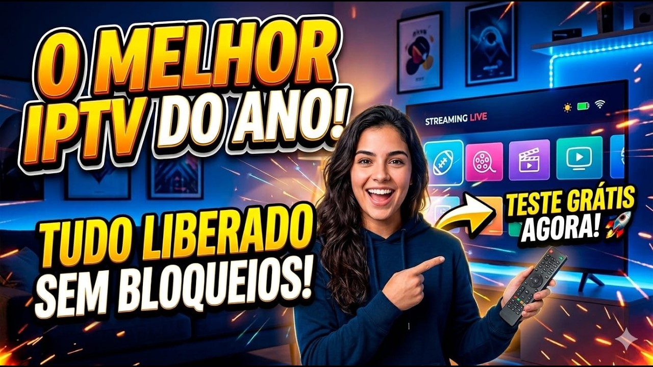 Melhor IPTV de 2026 tudo liberado, Teste gratis!! #iptv