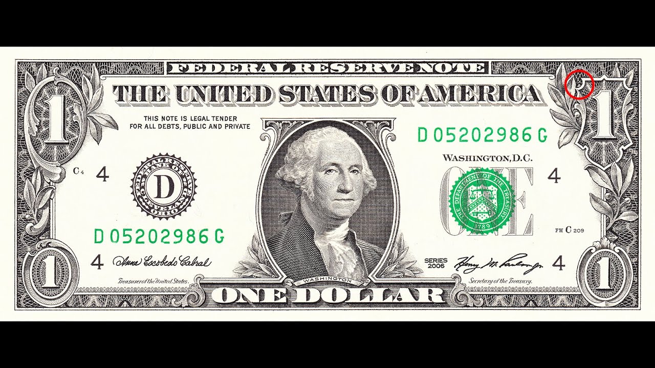 Der Schlaraffische Uhu am Dollarschein