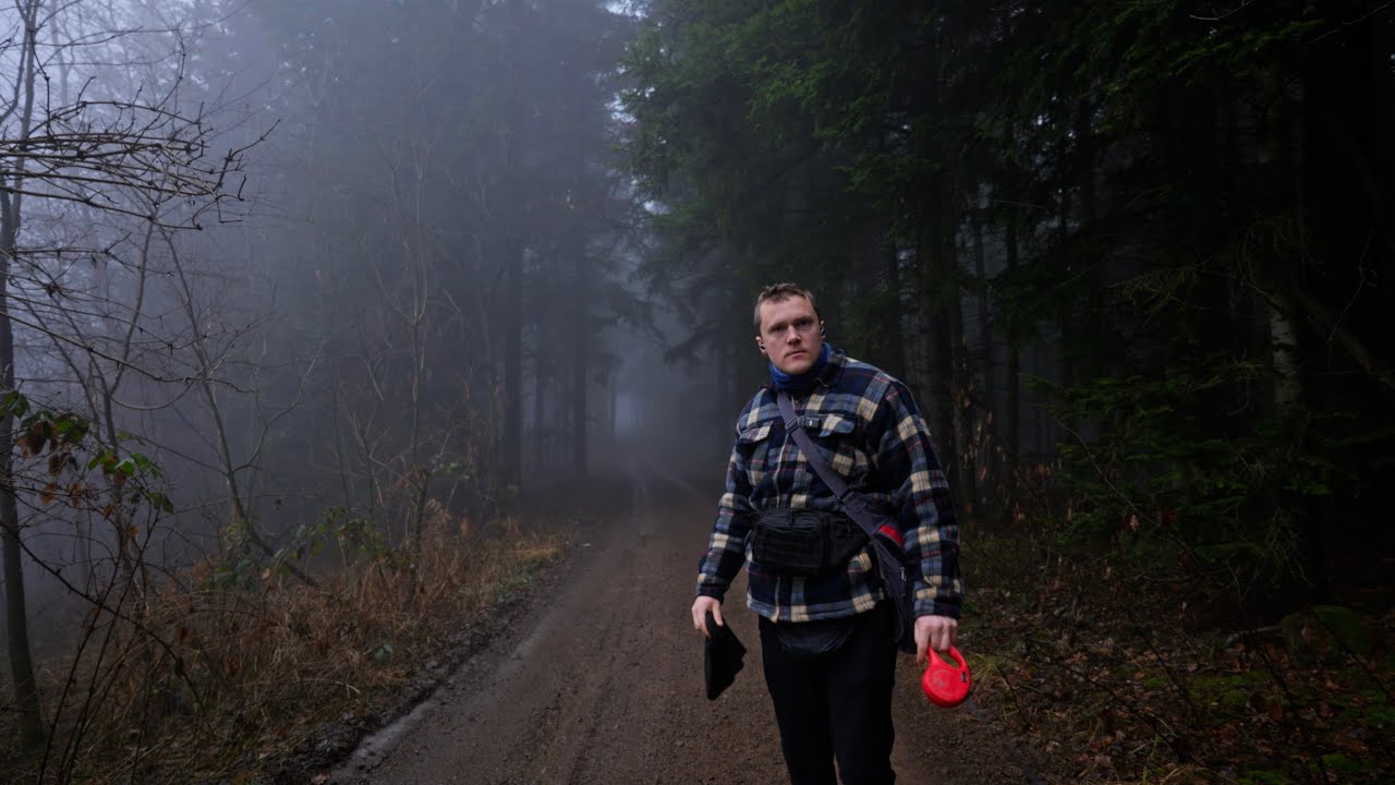 foggy winter day walk with Brno my tripod is stable 
