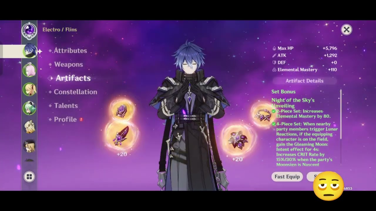Flins C0R0 vs flins C0R1 f2p team test. Genshin impact 