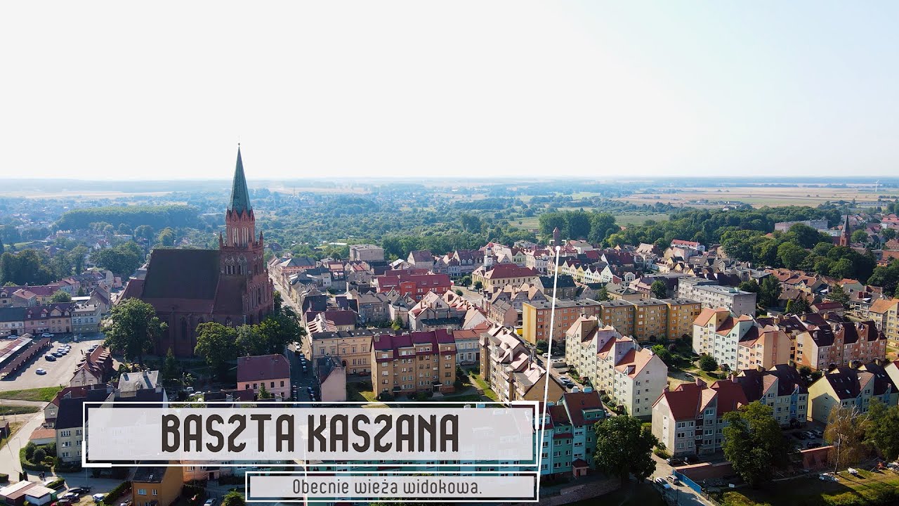 #5 Baszta Kaszana z lotu ptaka. Trzebiatów. Zachodniopomorskie 2020.