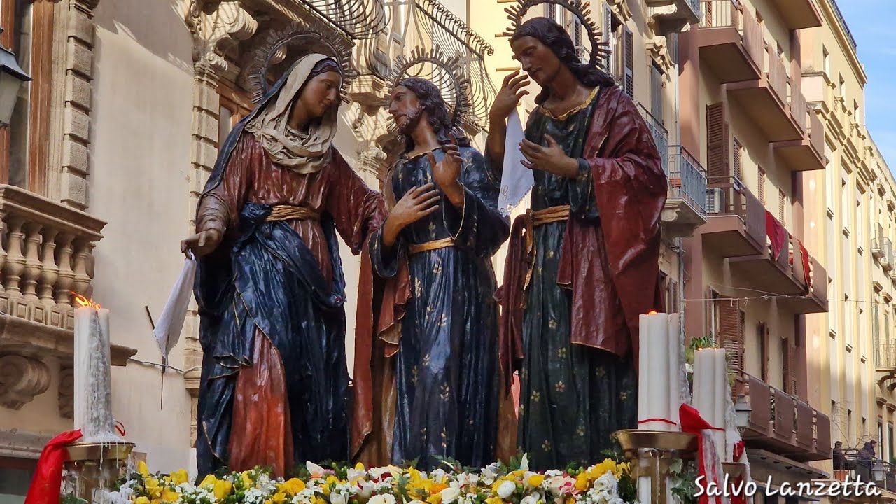 (TRAPANI) - PROCESSIONE DEI MISTERI - SABATO SANTO (4K) 19/04/2025 (1/2° PARTE)