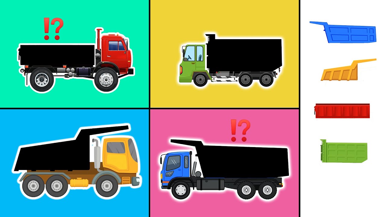 Match the Dump Truck! 🚚🧩 Can You Find the Right Truck Bed? 🤔💪 | Vehicles Animation