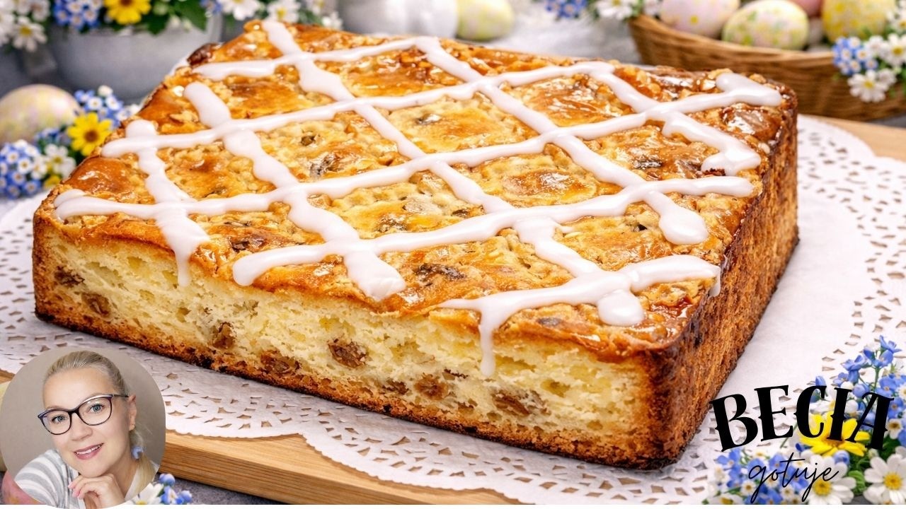 Tradycyjny sernik krakowski z kratką - Łatwy przepis. Uczta dla podniebienia. Becia gotuje - poleca.