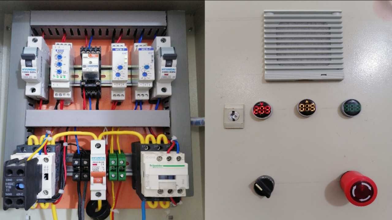 ج/2_ بورد #ATS خطين مع #اطفاء المولد اوتماتيك #ATS two lines with #automatic generator switch off