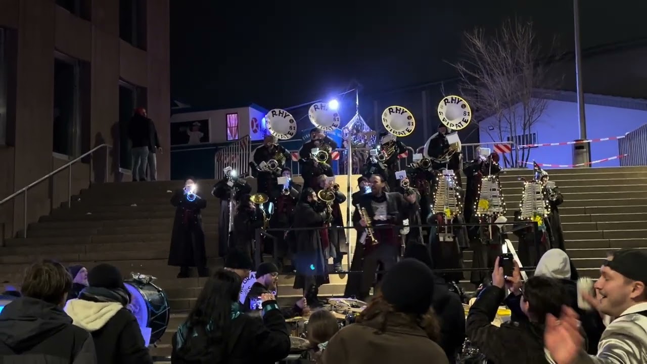 Rhy Pirate Basel (Guggekonzert auf der Gemeintetreppe Oberwiler Fasnacht/ 14.2.2026)