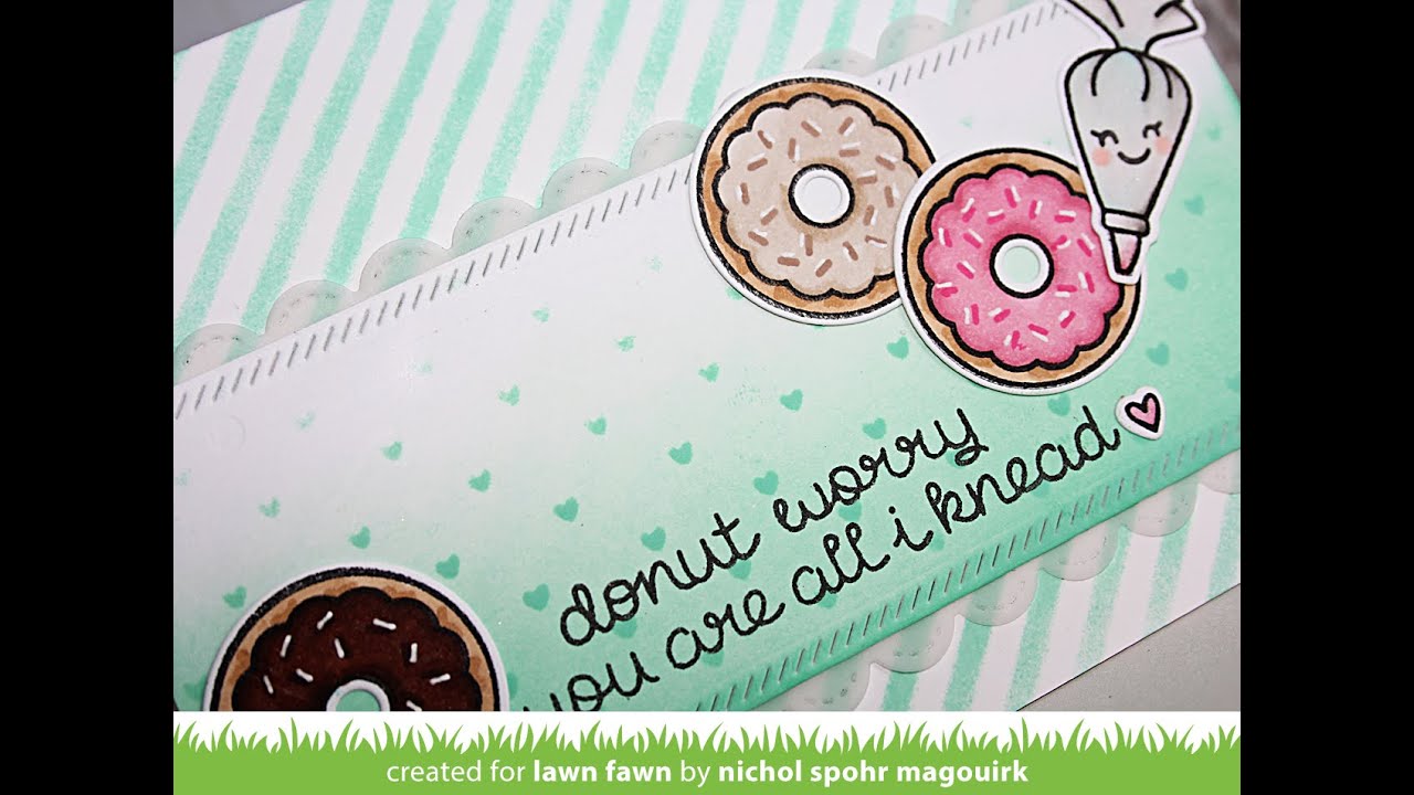 Lawn Fawn | Donut Worry Card