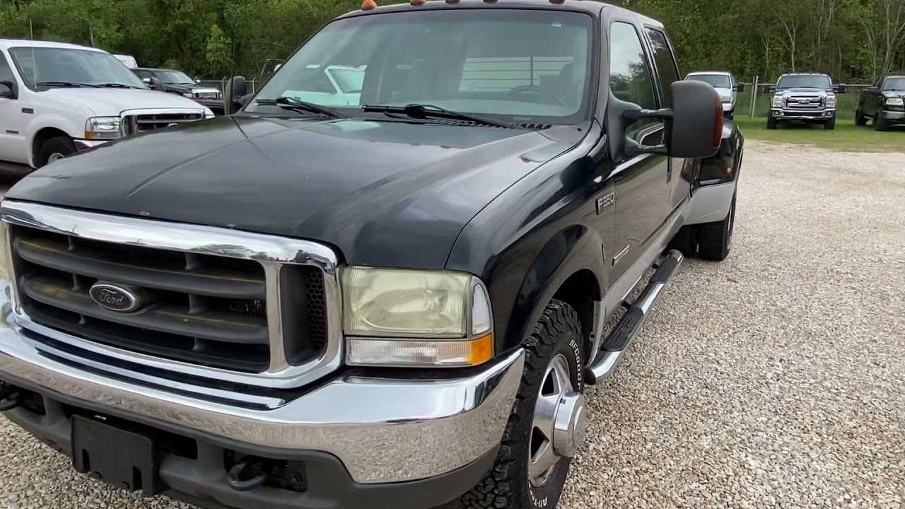 2003 Ford F350 DRW 6.0L (black/silver) - AngletonTrucks.com