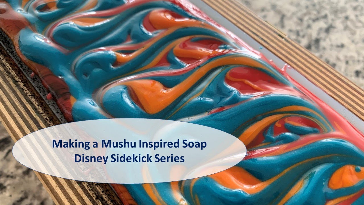 Making a Mushu from Mulan Cold Process Soap | New Technique | Disney Sidekick Soap Series