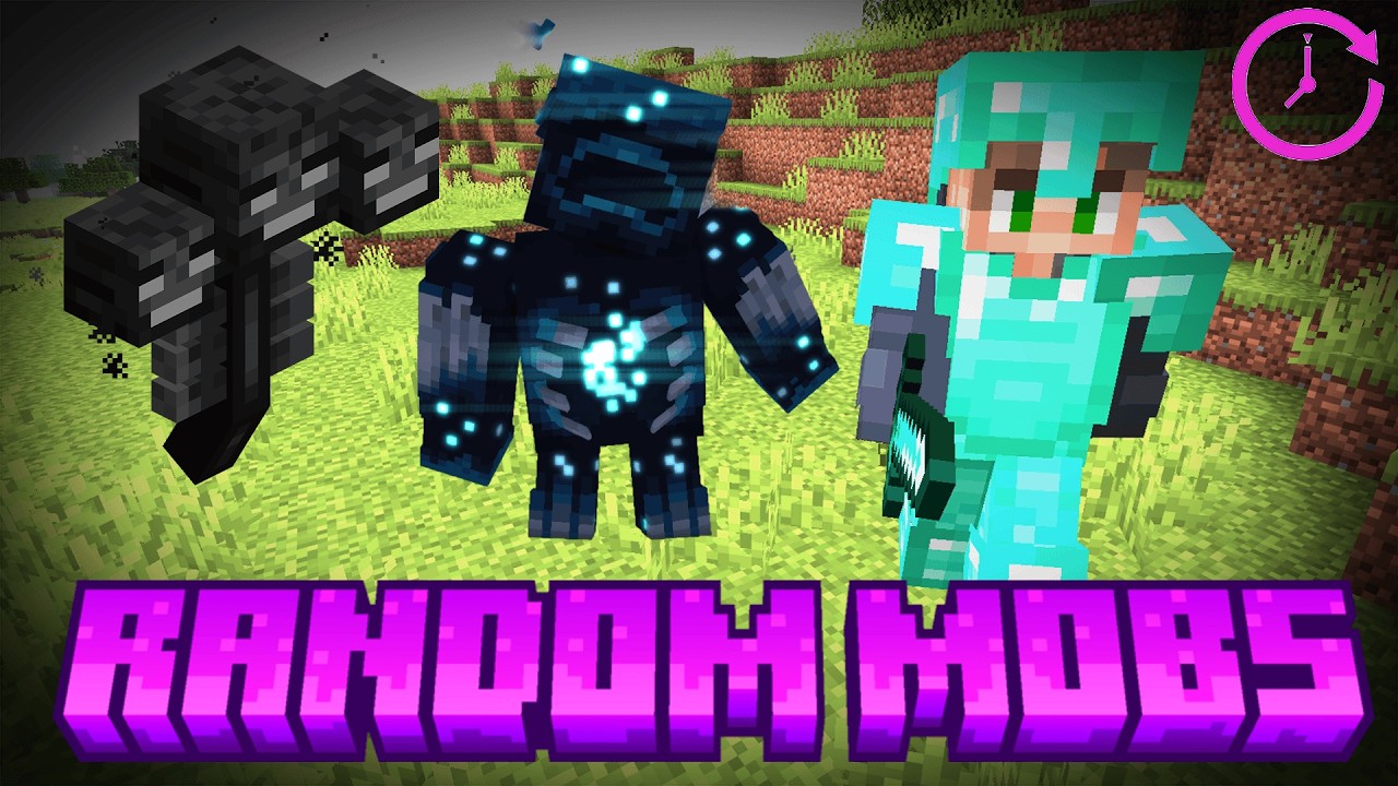 Minecraft, But MOBS Spawn RANDOMLY!