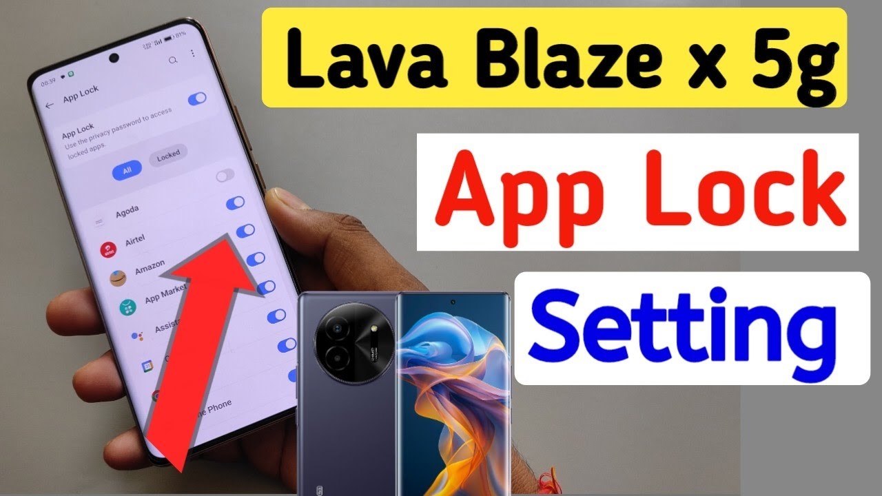 How to lock apps in Lava blaze x 5g/Lava blaze x 5g me app lock kaise kare/Lava app lock setting