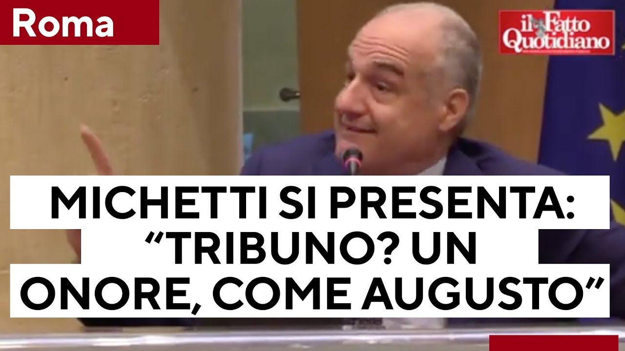 Roma, Michetti si presenta da candidato del centrodestra: “Tribuno? Un onore, come Augusto”