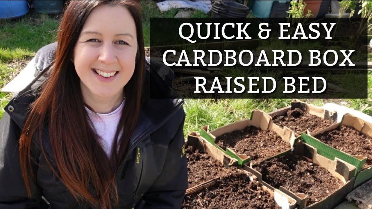 How To Make A Raised Garden Bed Using Cardboard Boxes