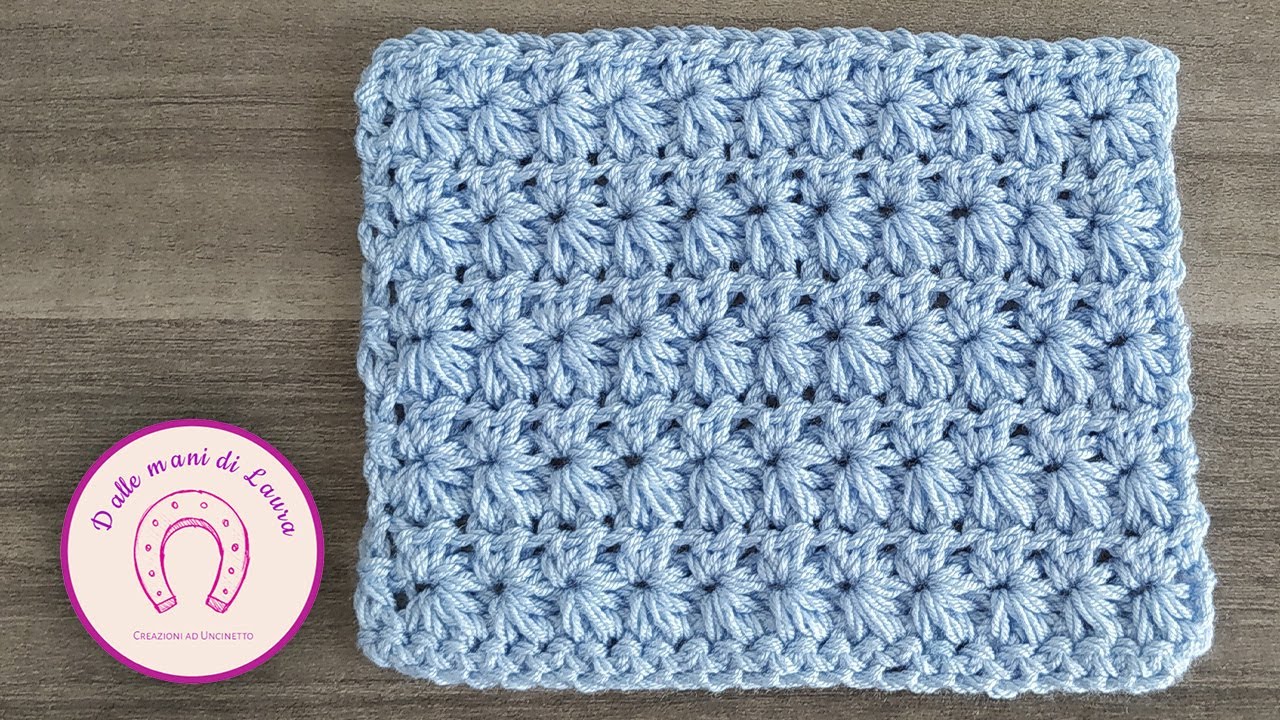 Come si Realizza il PUNTO MARGHERITA / STELLA all'uncinetto- daisy/star stich🌼 | TUTORIAL