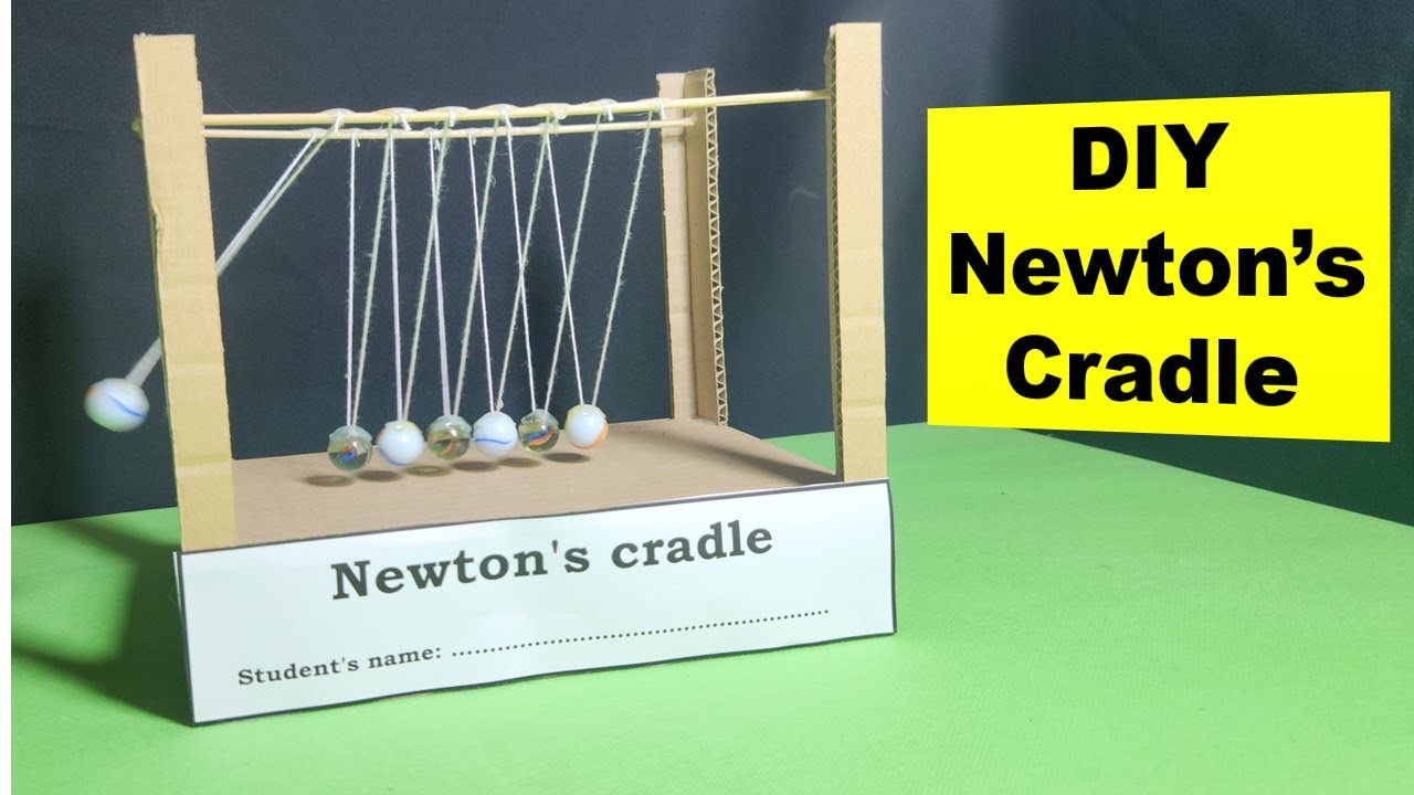 You’ve Never Seen a DIY Newton’s Cradle Using Marbles and Cardboard Like This!