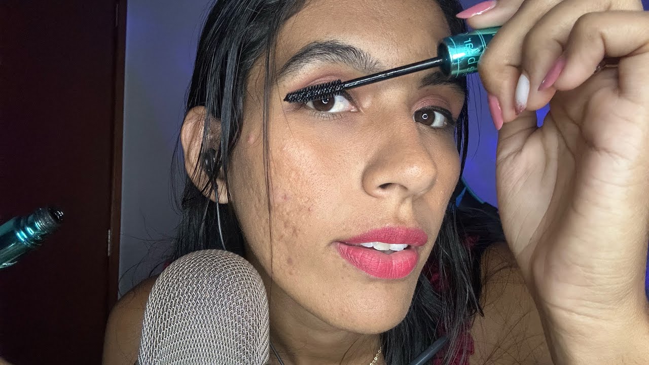 ASMR ME Maquiando 💄 sons de maquiagem