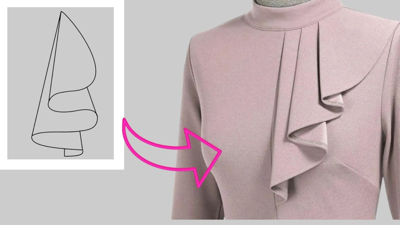 🌈 A New Sewing Technique and Trick | Very Simple Way to Make Ruffled Neck