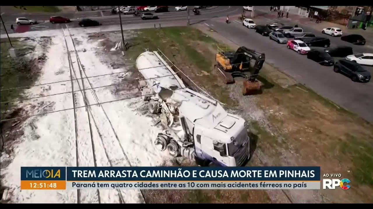 Gravíssimo acidente com trem em Pinhais/PR
