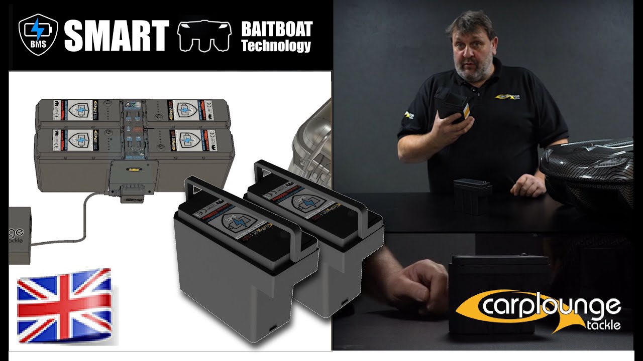 [EN] RT4 Baitboat | #SMART #DIGITAL #BATTERY System | 4S LiIon IP67 Plug & Play BMS Multi Charge