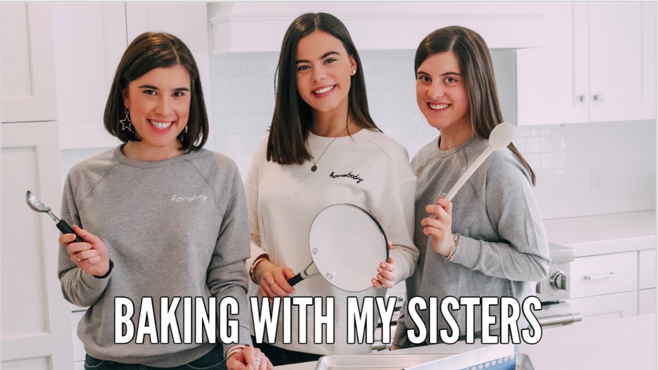 healthy baking with my sisters!