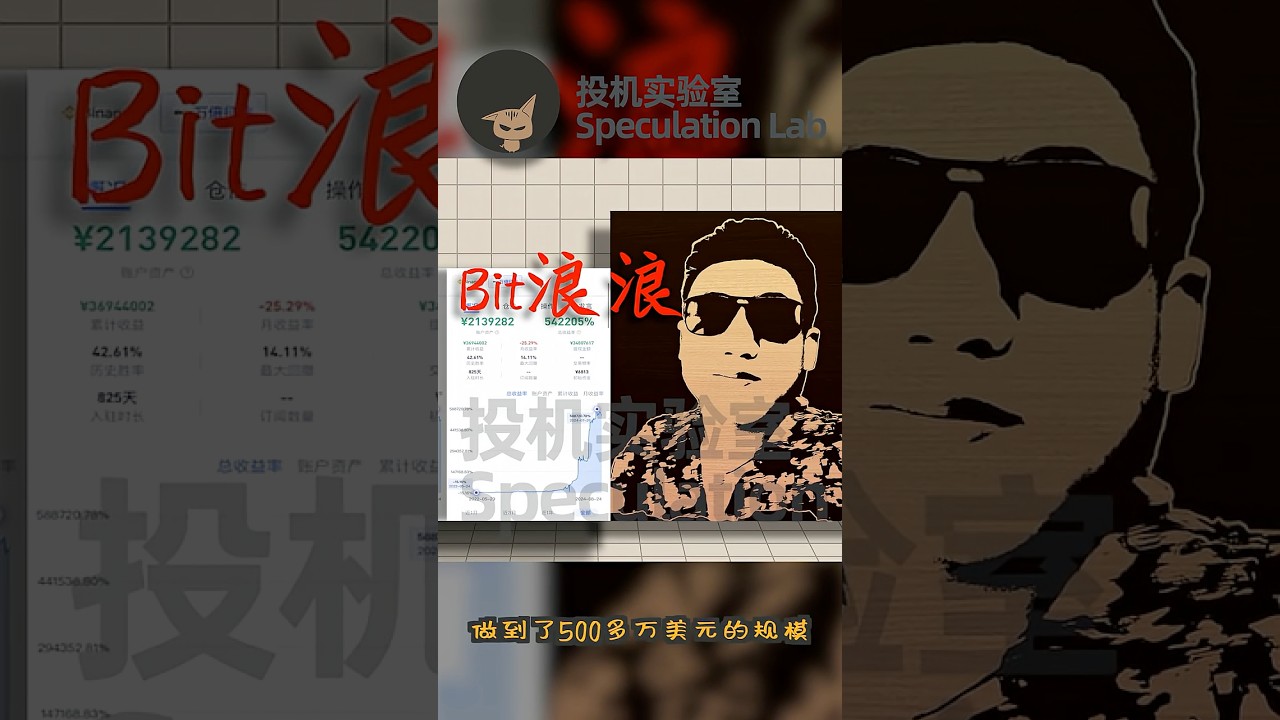 币圈最传奇短线交易员&ldquo;Bit浪浪&rdquo;，1000美元账户做到500万美元，最全最细节的交易体系无码公开，实盘排行榜连续霸榜第一，哪怕掌握三成功力也能翻个几百倍 #crypto #bit浪浪