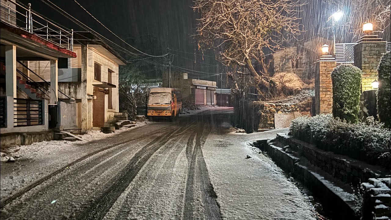 Snowfall after a long time ⛄️ #lifestyle #snow #