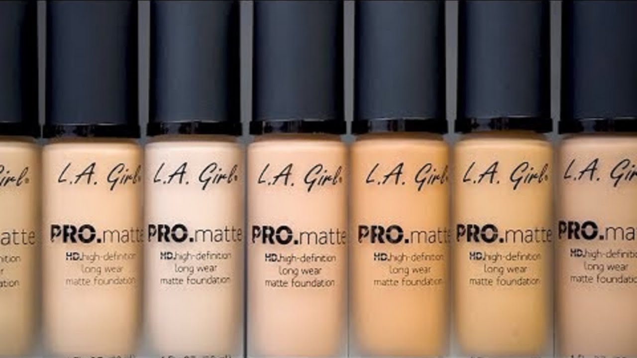 Shades of L.A. Girl Pro Matte Foundation 2021 | MQ Makeup Queen