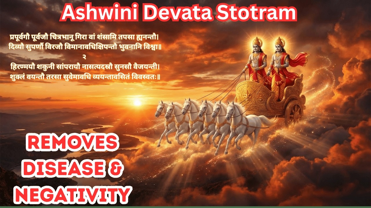 Ashwini Devata Stotram  అశ్విని దేవతా స్తోత్రం Healing Mantra  Removes Disease & Negativity
