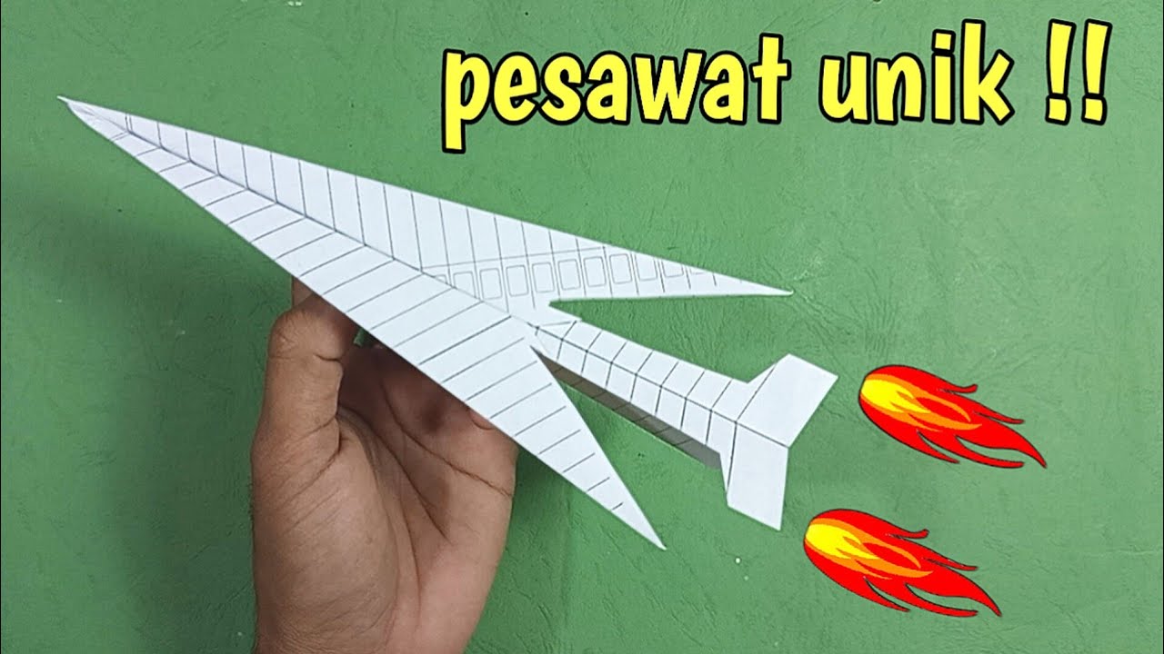 Cara membuat pesawat terbang UNIK yang sangat bergaya
