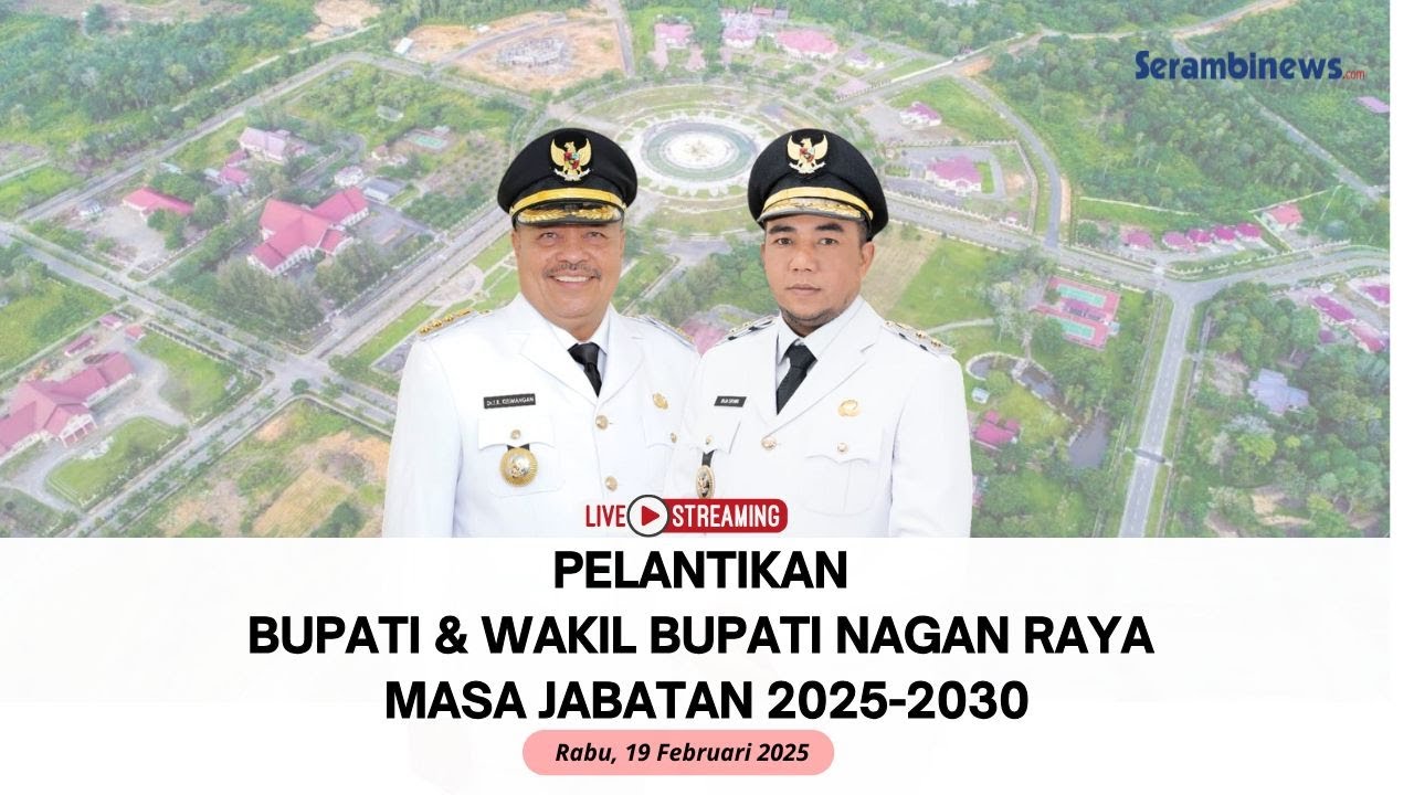 🔴Pelantikan Bupati dan Wakil Bupati Nagan Raya Periode 2025-2030