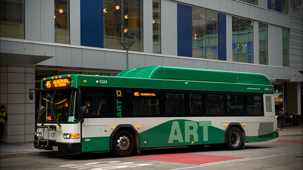 Arlington Transit ART: 2024 Gillig Advantage LF35 CNG #5324 on Route 45