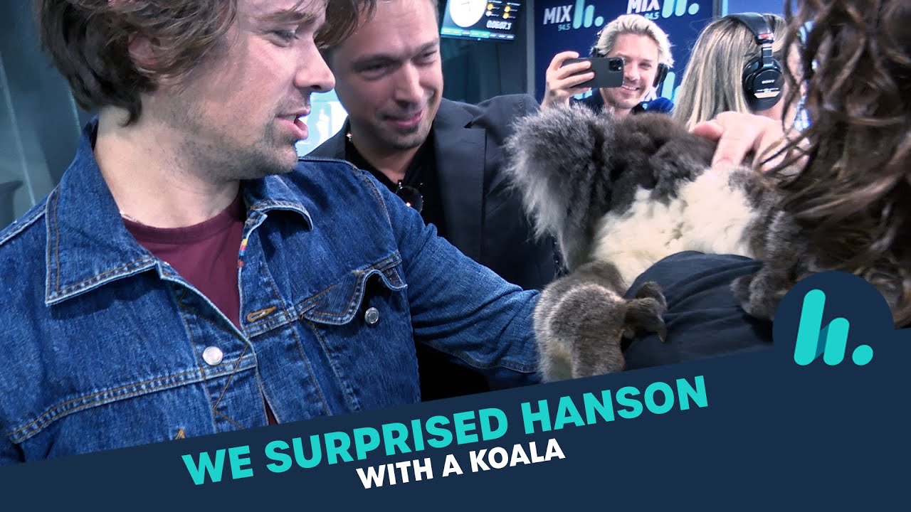 We Surprised Hanson With A Koala, LIVE On-Air | Pete, Matt and Kymba | Mix94.5