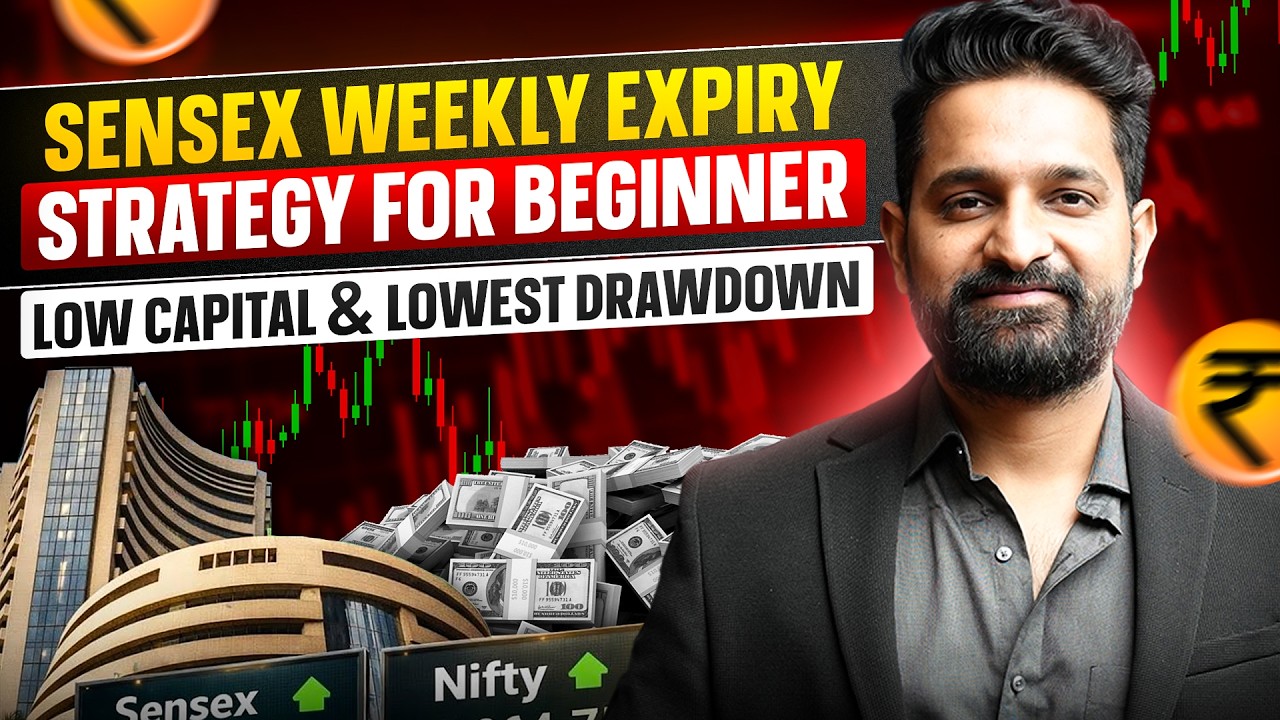 🔥 Sensex Weekly Trading Strategy for Beginners | Low Capital & Lowest Drawdown 📈 | Theta Gainers