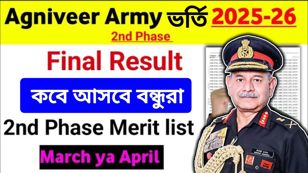 Agniveer army Final Result | agniveer army final Result kab aayega | Agniveer army final Merit list