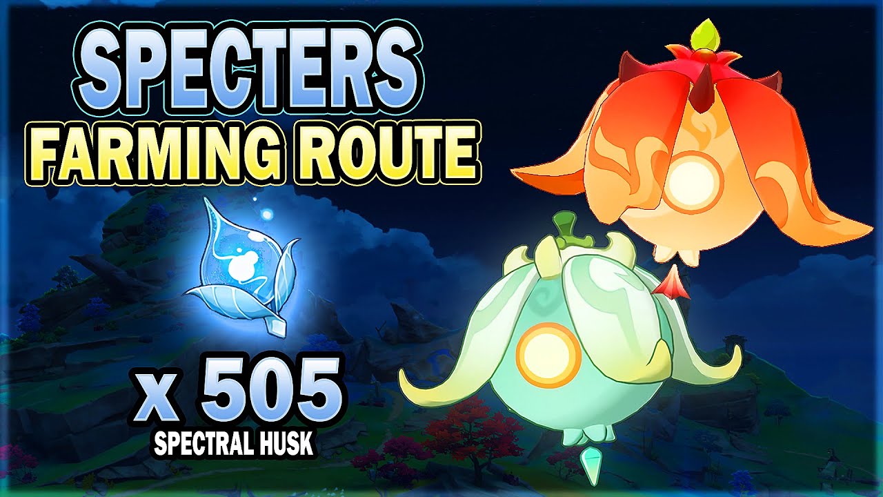 All Specters Locations - Efficient Farming Route - Kirara Ascension Material | Genshin Impact