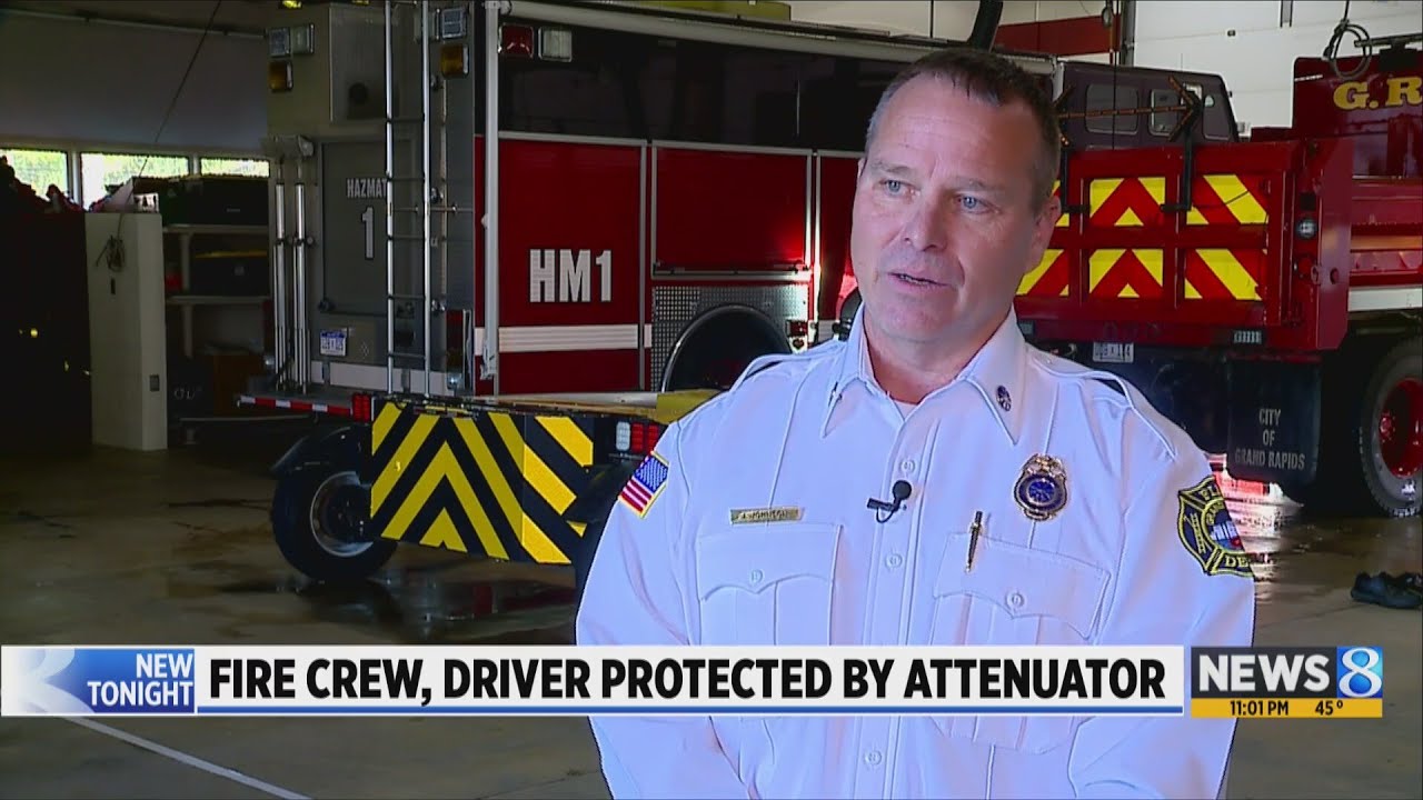 GRFD blocker vehicle hit on US-131; driver arrested