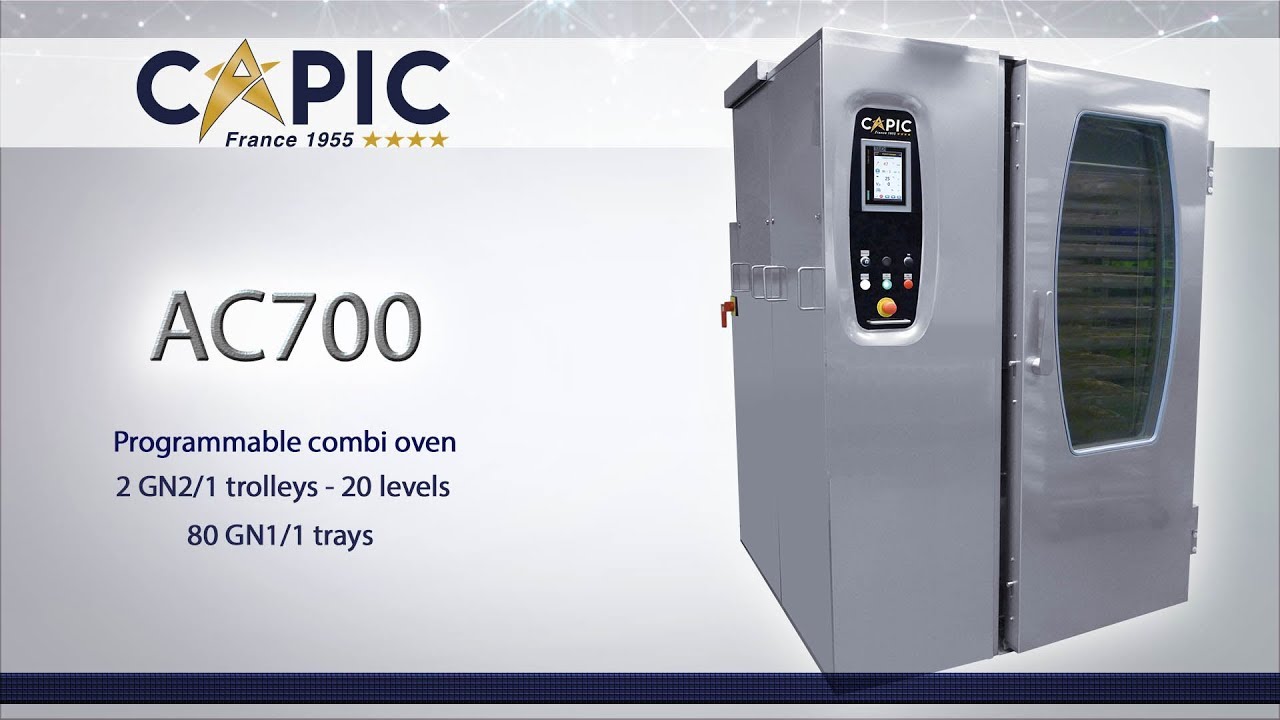 Combi Oven AC700: 2 GN2 / 1 trolley with 20 levels