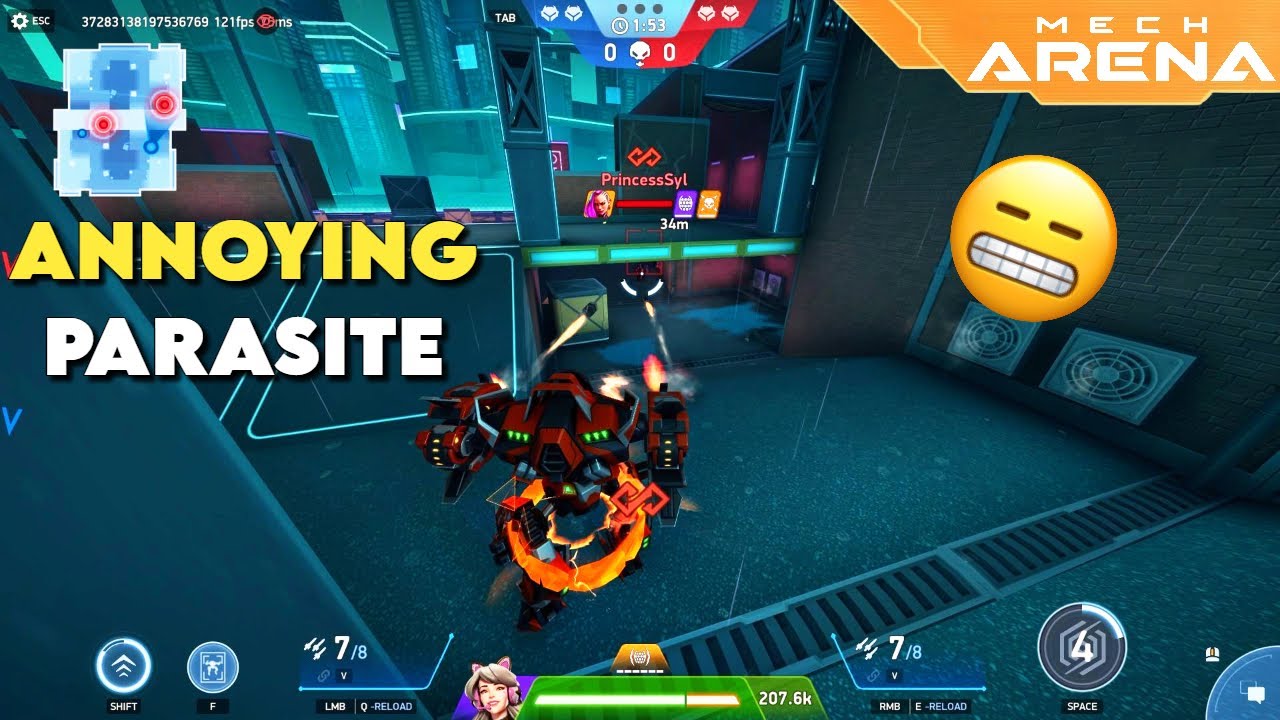 Parasite bot being super annoying 😑| Ability cooldown | Mech Arena