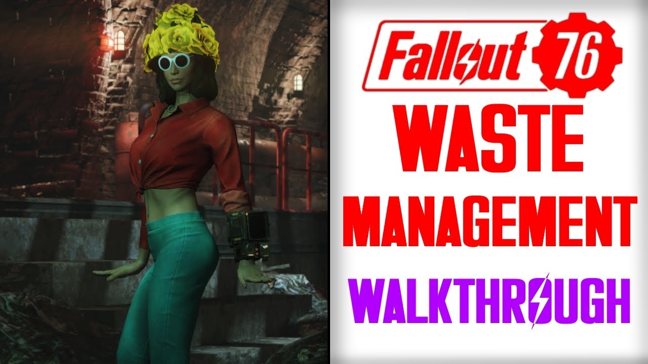 Fallout 76: Waste Management Walkthrough - The Burrows DLC