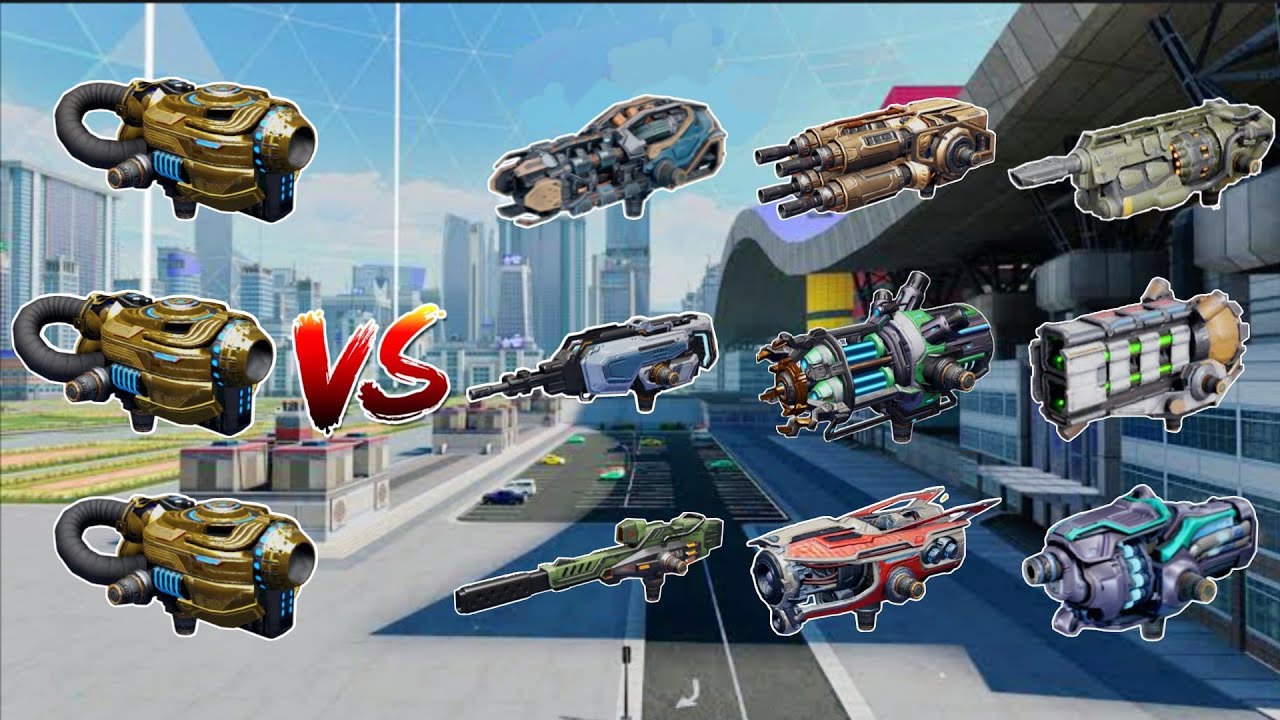 WR🔥 New Weapon Deshret VS All Weapons Comparison ||WAR ROBOTS||