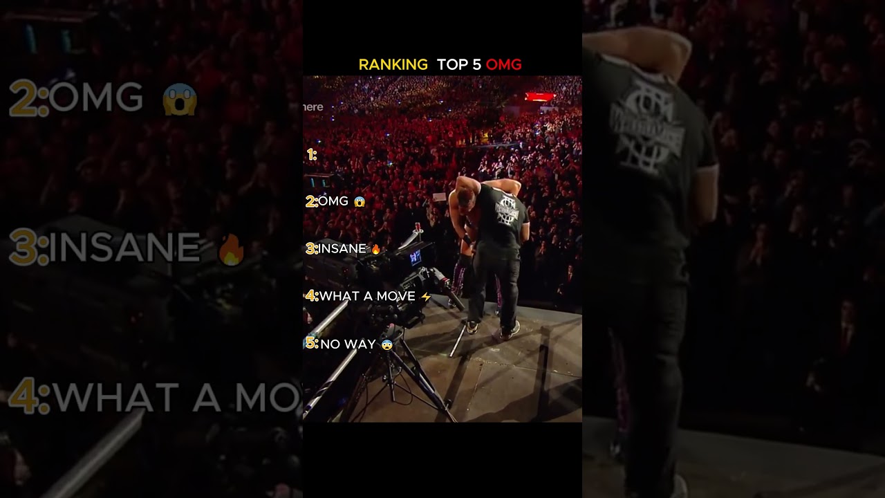 Ranking Top 5 Most Shocking WWE OMG Moments 😱