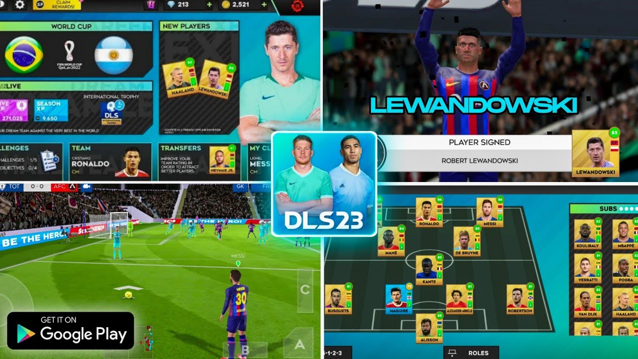 DLS 23 Official First Look | Dream League Soccer 2023 New Features *Buying Lewandowski*