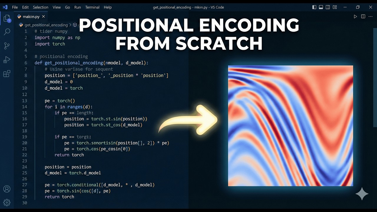 Coding Positional Encoding from Scratch (Python & NumPy Tutorial) | Part 3