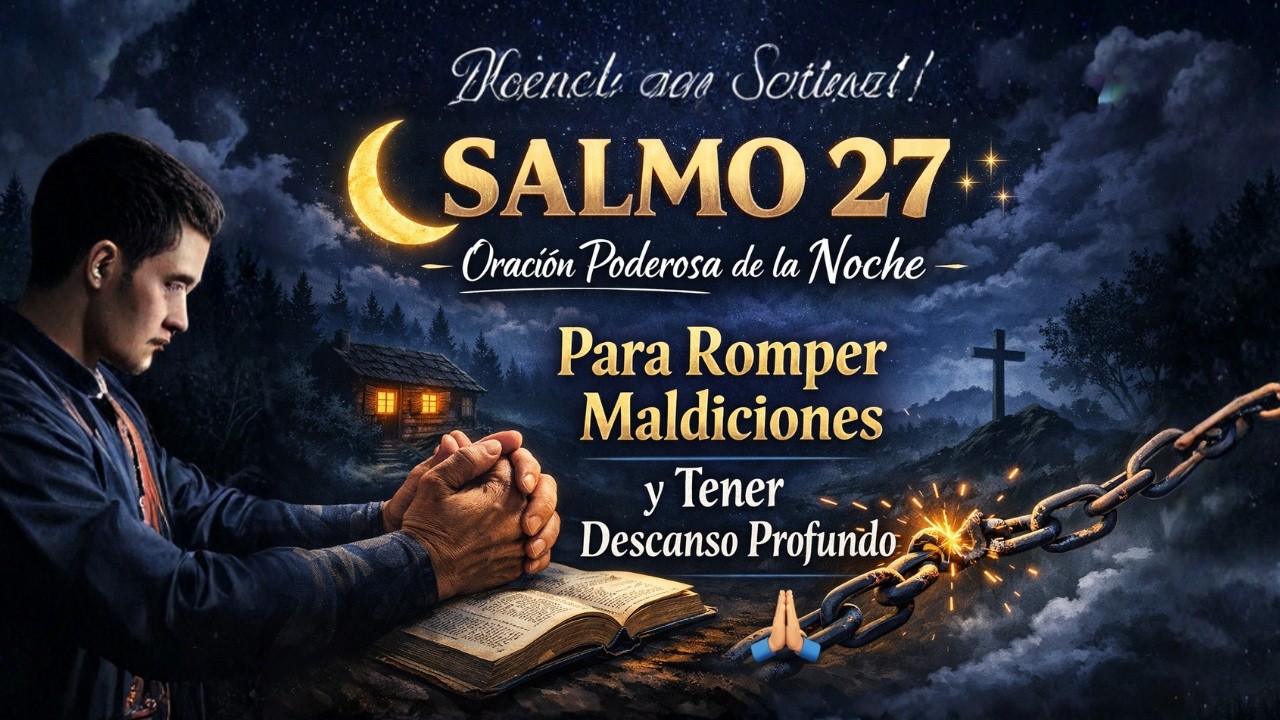🌙 SALMO 27 – Oración Poderosa de la Noche Para Romper Maldiciones y Tener Descanso Profundo 🙏🏼