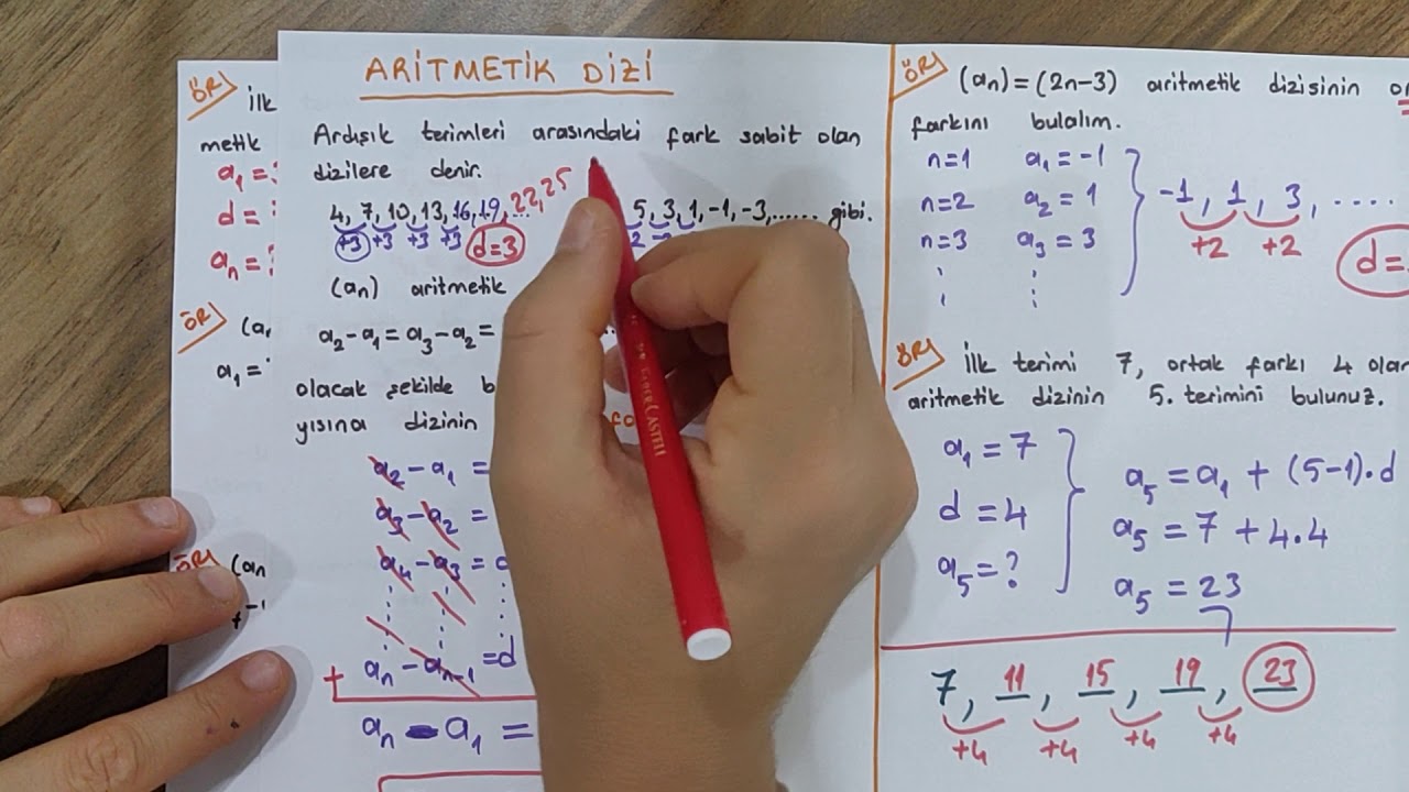 12.SINIF DİZİLER-4 (Aritmetik Dizi-1)