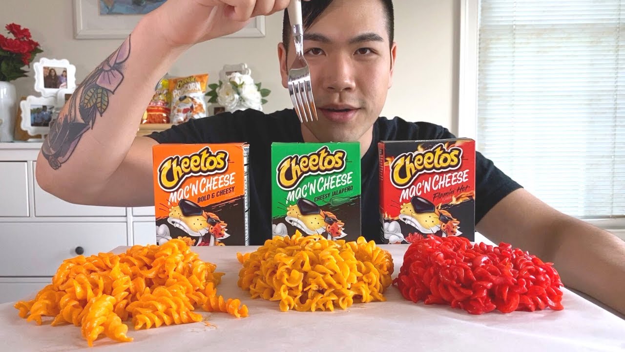 New Cheetos Mac n Cheese Review! (Mukbang)